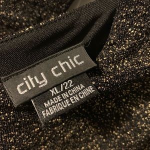City Chic Gold Party Dress